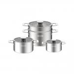 Bộ nồi Inox liền khối Elmich Hera EL-8132IN size 16,20,22 xửng hấp 22cm Bộ nồi Inox liền khối Elmich Hera EL-8132IN size 16,20,22 xửng hấp 22cm