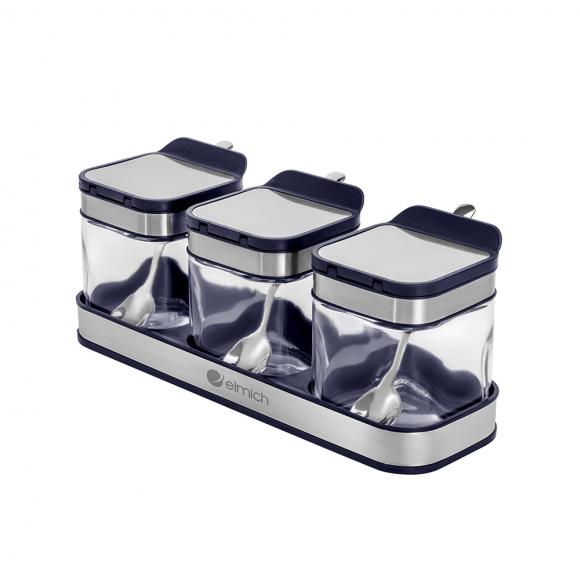 Bộ 3 lọ đựng gia vị Elmich EL1280 Bộ 3 lọ đựng gia vị Elmich EL1280