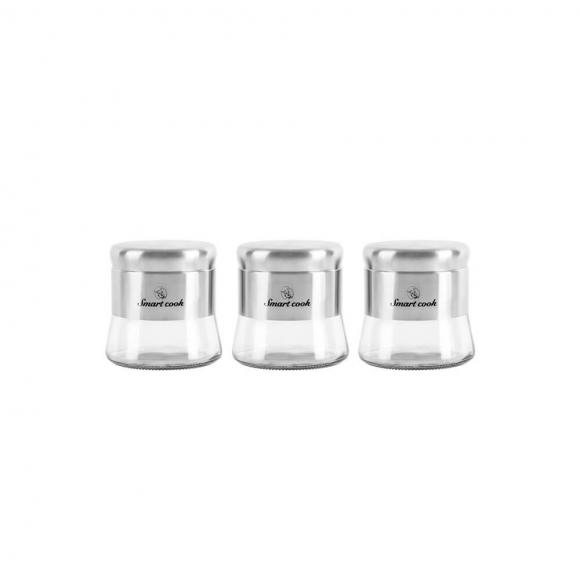Bộ hộp đựng gia vị thủy tinh 3 món Smartcook SM-8402 Bộ hộp đựng gia vị thủy tinh 3 món Smartcook SM-8402