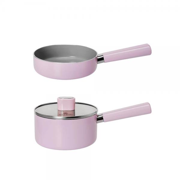 Bộ nồi chảo chống dính Baby full induction EL-5221LA16 size 16cm Bộ nồi chảo chống dính Baby full induction EL-5221LA16 size 16cm