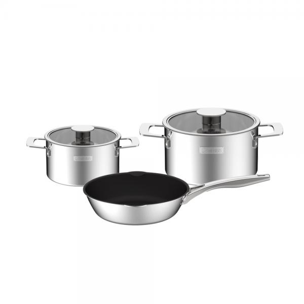 Bộ nồi Inox liền khối Elmich Hera EL-8135IN size 18, 22 chảo 26cm Bộ nồi Inox liền khối Elmich Hera EL-8135IN size 18, 22 chảo 26cm