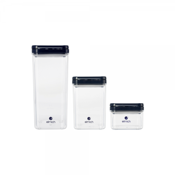 Bộ ba hộp bảo quản thực phẩm Elmich EL1058 Bộ ba hộp bảo quản thực phẩm Elmich EL1058