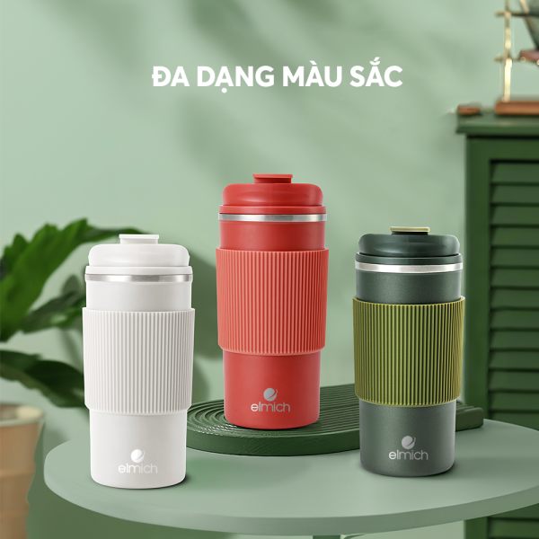 Cốc giữ nhiệt inox 304 Elmich EL8345W dung tích 480ML Cốc giữ nhiệt inox 304 Elmich EL8345W dung tích 480ML