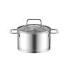 Bộ nồi Inox Elmich Basic gold EL-2464 size 16,20,24cm xửng hấp 3 tầng 24cm, chảo 26cm